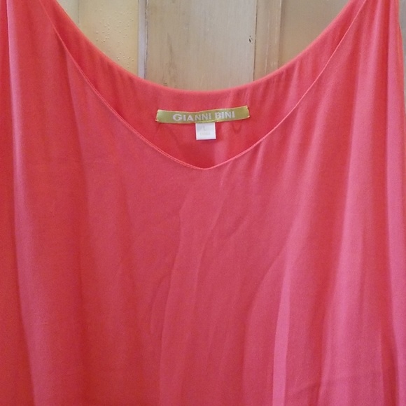 NWT Gianni Bini Midi Slip Dress Bright Orange - Picture 7 of 8